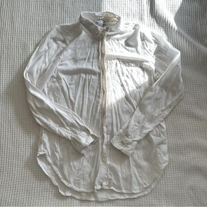 Old Navy Women's White The Classic Shirt Button-Up